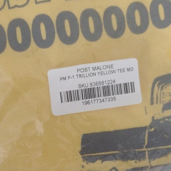 2024 Post Malone F-1 Trillion Graphic Band Tee - Picture 5 of 5